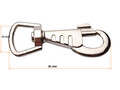 karab 23.png Karabińczyk metalowy mocny 23 mm 2,3 cm nikiel