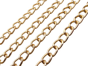 Łańcuszek metalowy do torebki 100 cm złoty