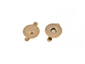 Zapięcie magnes do torebki teczki 18 mm kolor złoty