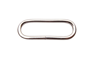 Ramka metalowa OWALNA 40 / 10 / 3 mm 10 szt NIKIEL