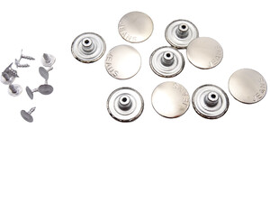 Guzik metalowy do spodni kurtki 20mm 10 sztuk